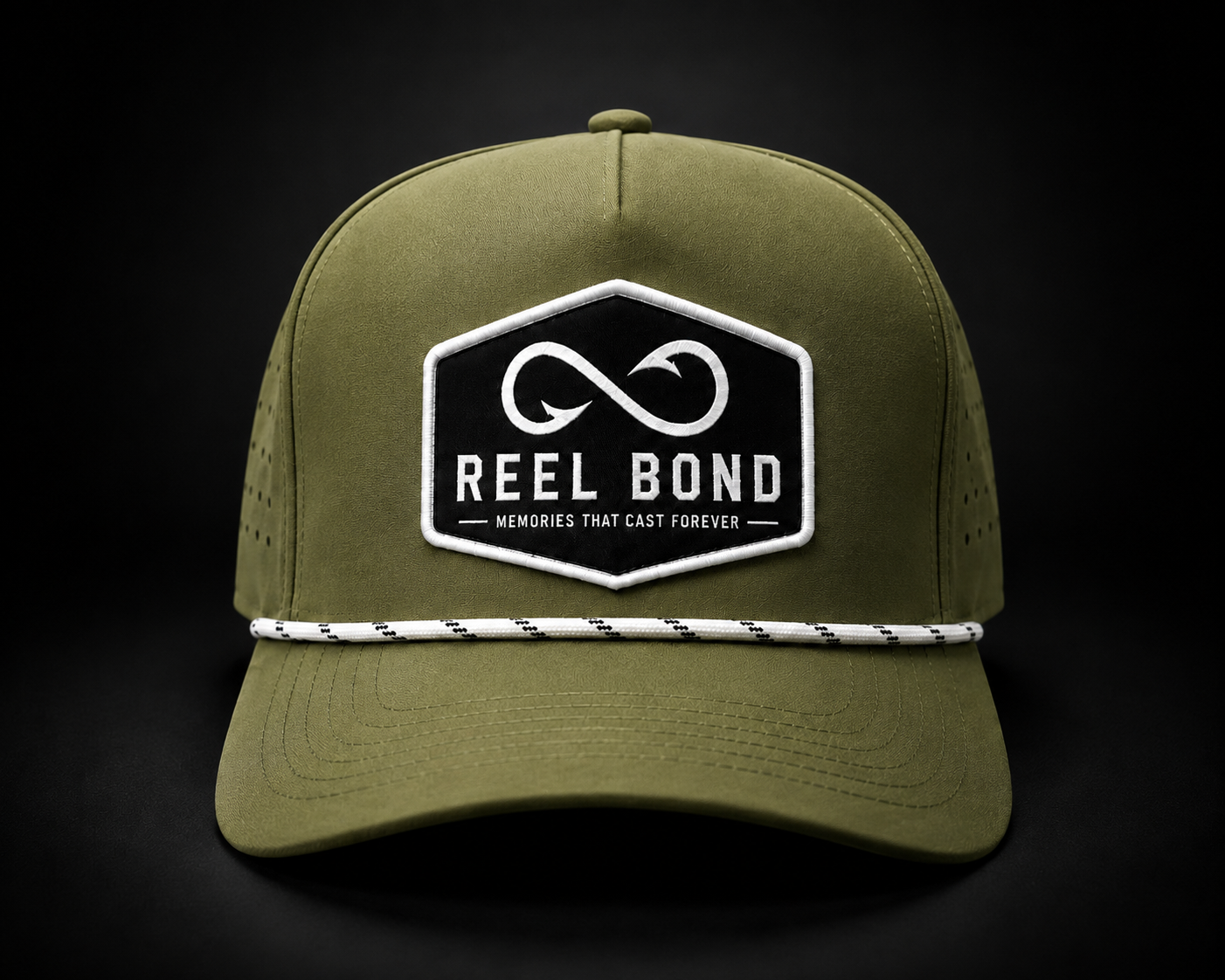 Patch Rope Hat (Dark Olive)